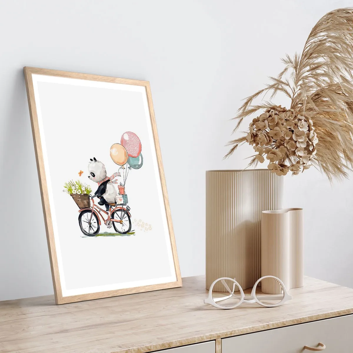 Affiche dans un chêne clair - Poster - Jour de chance - 70x100 cm