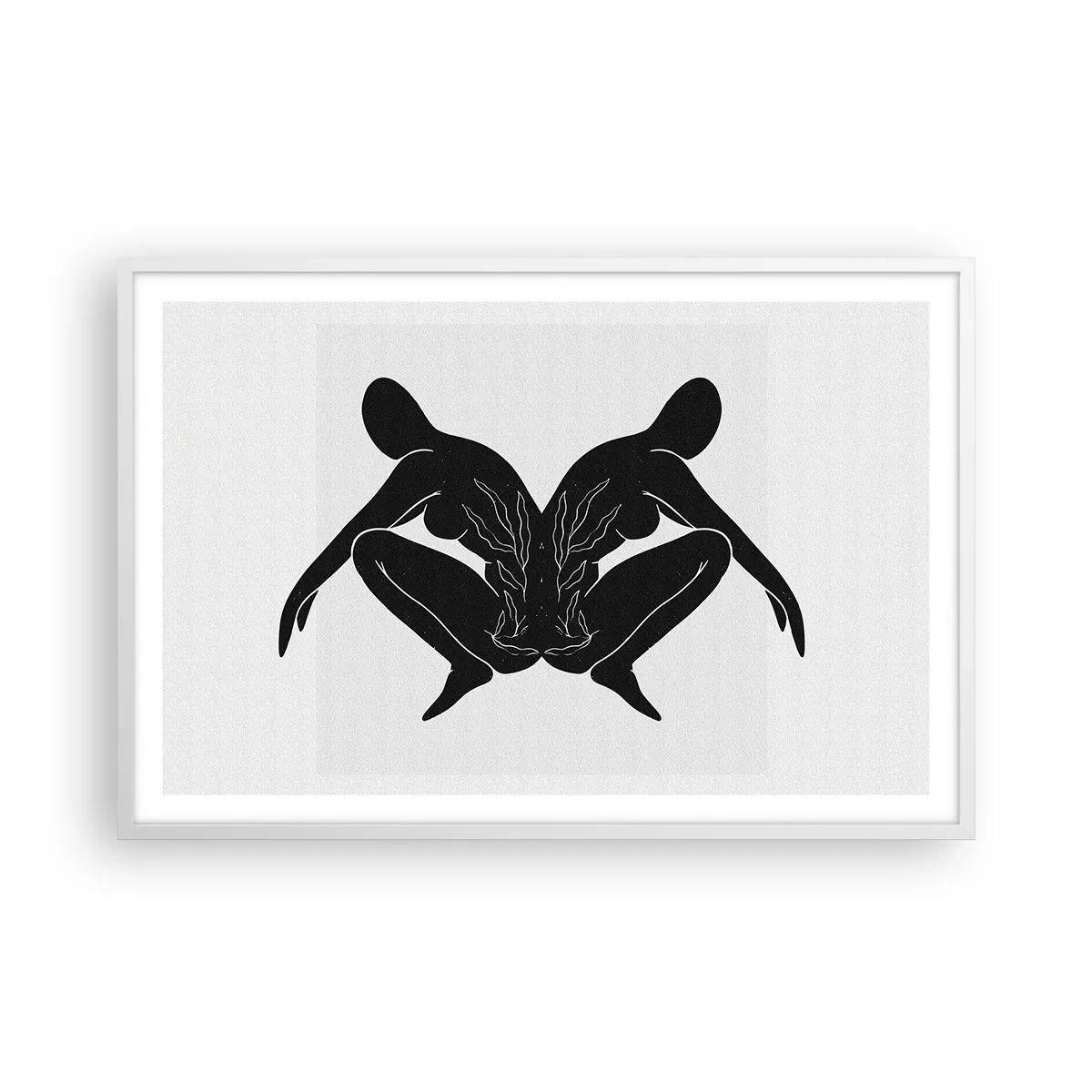 Affiche dans un cadre blanc - Poster - Une âme commune - 91x61 cm