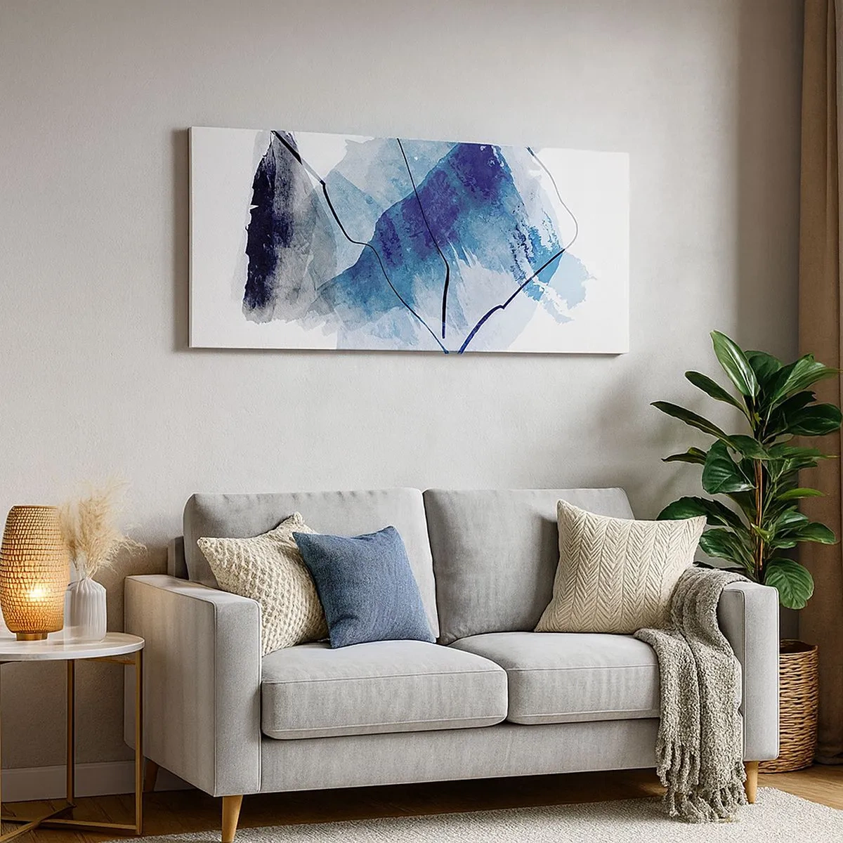 Impression sur toile - Image sur toile - Montagne de glace - 100x40 cm