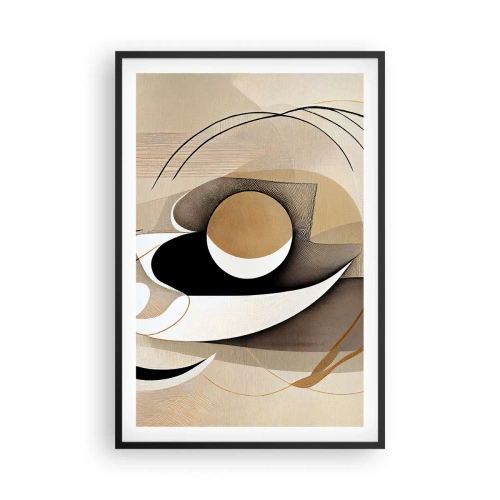 Affiche dans un cadre noir - Poster - Composition : l'essence des choses - 61x91 cm