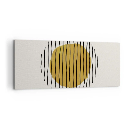Impression sur toile - Image sur toile - Abstraction tremblante de chaleur - 100x40 cm