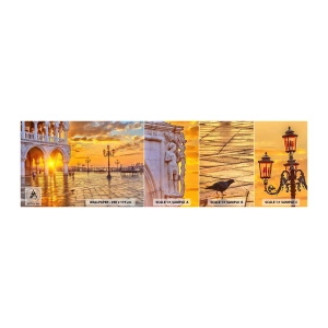 Échantillon de Papier Peint Autocollant Deluxe Sticker - Où est tout le monde? - Ville, Venise, Architecture - 100x30 cm