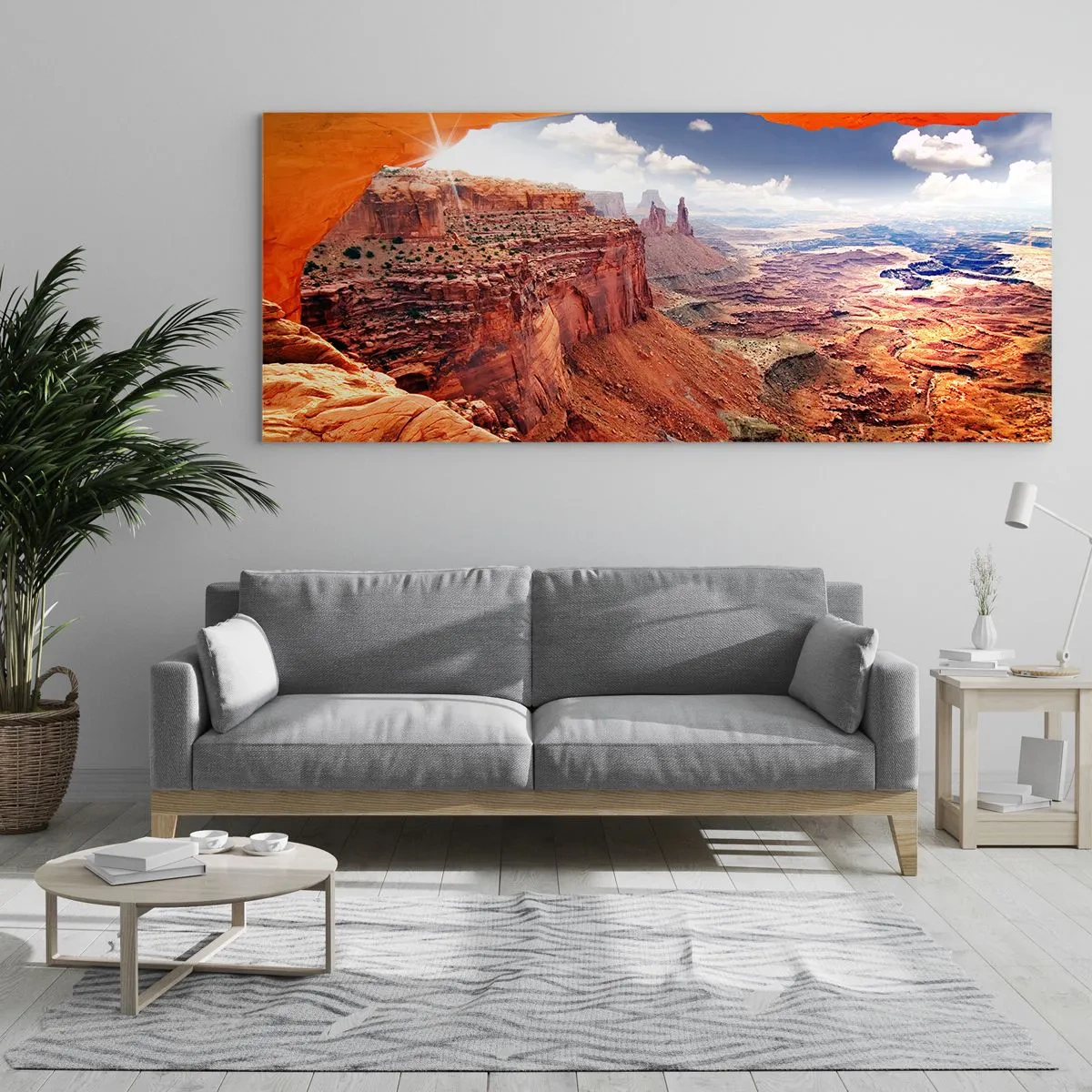 Impression sur verre - Image sur verre - Sculpté par la nature elle-même - 100x40 cm