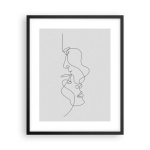 Affiche dans un cadre noir - Poster - Chaleur de désir renaissant - 40x50 cm