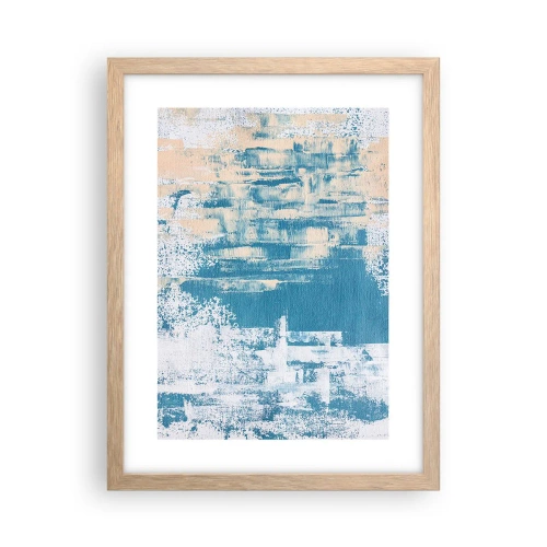 Affiche dans un chêne clair - Poster - À travers un iceberg - 30x40 cm