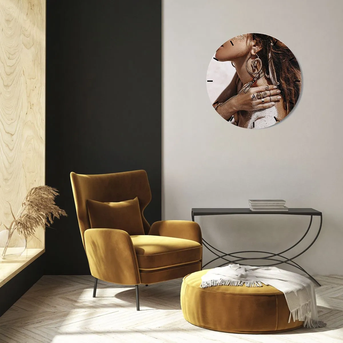 Horloge murale - Pendule murale - Reine des plages sauvages - 40x40 cm