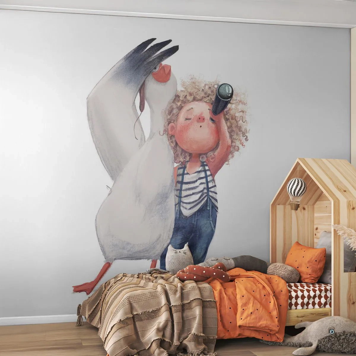 Papier Peint Autocollant Deluxe Sticker - Plan de grand voyage - Pour les enfants, Amitié, Fille - 250x175 cm