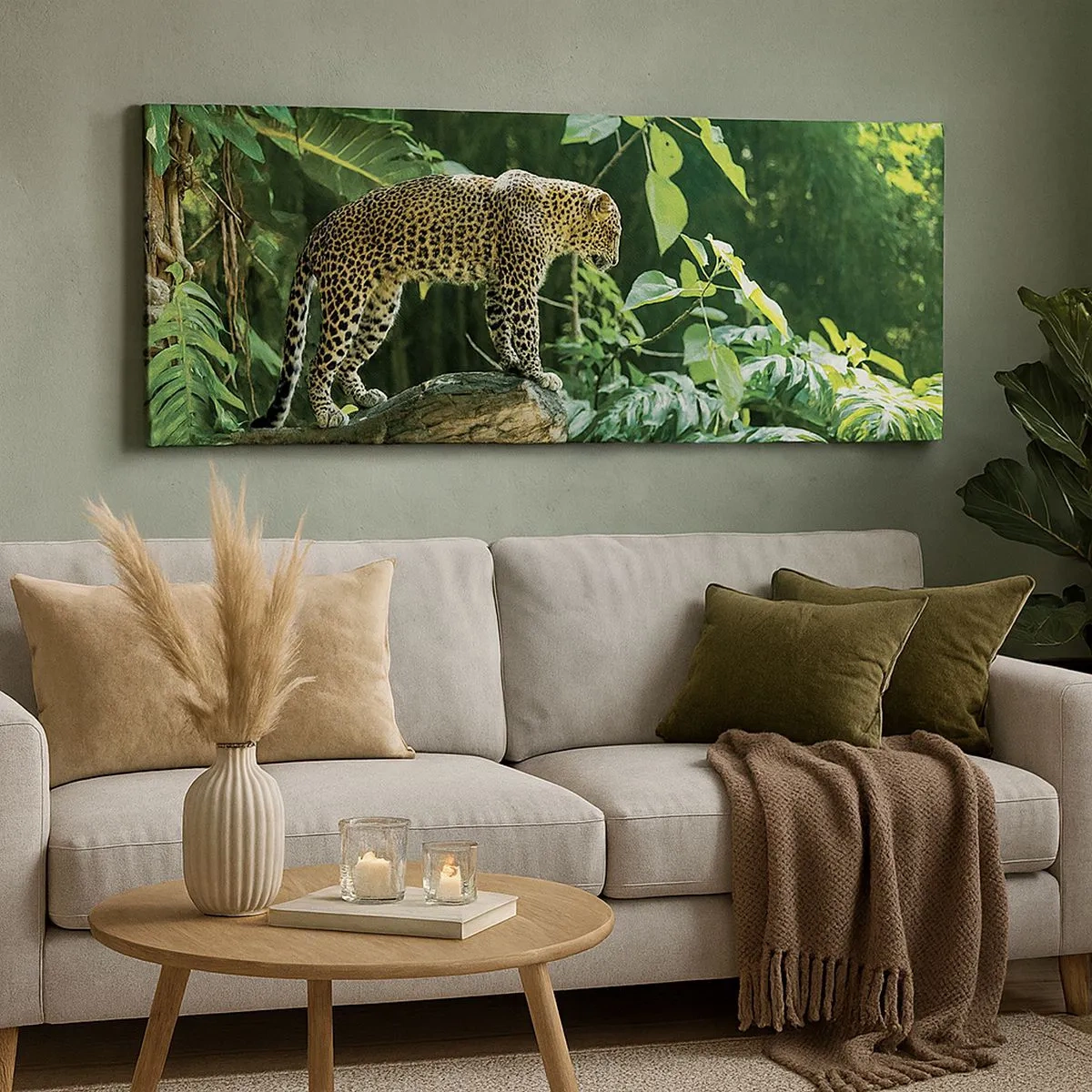 Impression sur toile - Image sur toile - À la chasse? - 100x40 cm