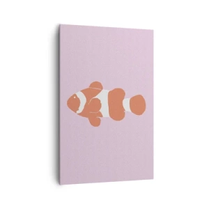 Impression sur toile - Image sur toile - En corail sur le visage et la queue - 80x120 cm