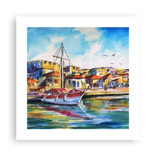 Affiche - Poster - Après-midi arc-en-ciel - 40x40 cm