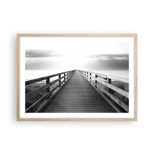 Affiche dans un chêne clair - Poster - A perte de vue... - 70x50 cm