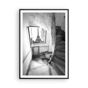 Affiche dans un cadre noir - Poster - Quelle vue! - 70x100 cm