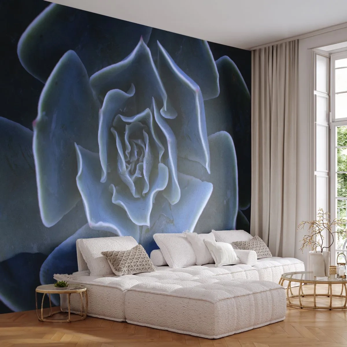 Papier Peint Photo Standard Eco - Fleur du désert - Fleur d'agave, Fleur, Nature - 500x350 cm