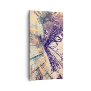 Impression sur toile - Image sur toile - En grande hâte - 65x120 cm