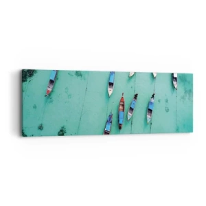 Impression sur toile - Image sur toile - Dans une attente jouyeuse - 90x30 cm