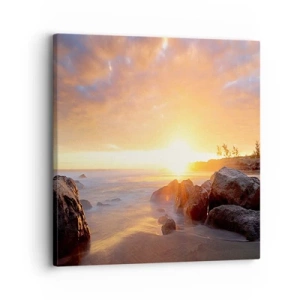 Impression sur toile - Image sur toile - Brise lumineuse du soir - 30x30 cm
