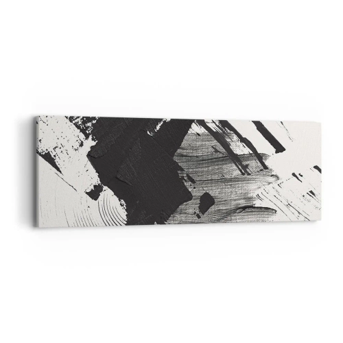 Impression sur toile - Image sur toile - Abstraction – expression du noir - 90x30 cm