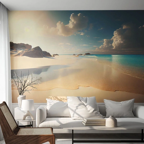Papier peint sur mesure Premium Canvas - Une journée de rêve - Plage sauvage, Océan, Bord