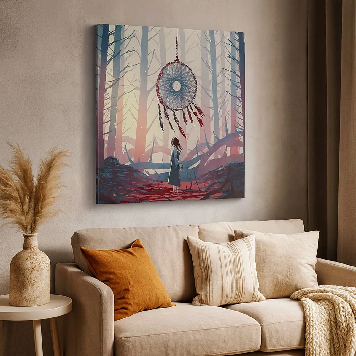 Impression sur toile - Image sur toile - Rituel secret du bonheur - 30x30 cm