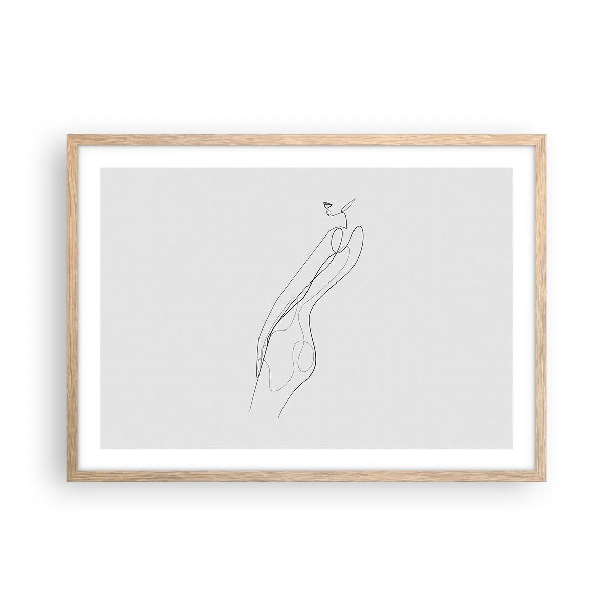 Affiche dans un chêne clair - Poster - Juste une promesse - 70x50 cm