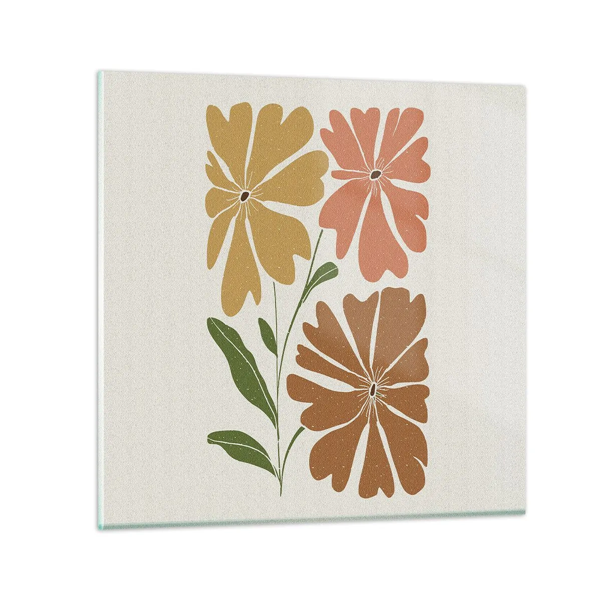 Impression sur verre - Image sur verre - Nature et géométrie - 40x40 cm