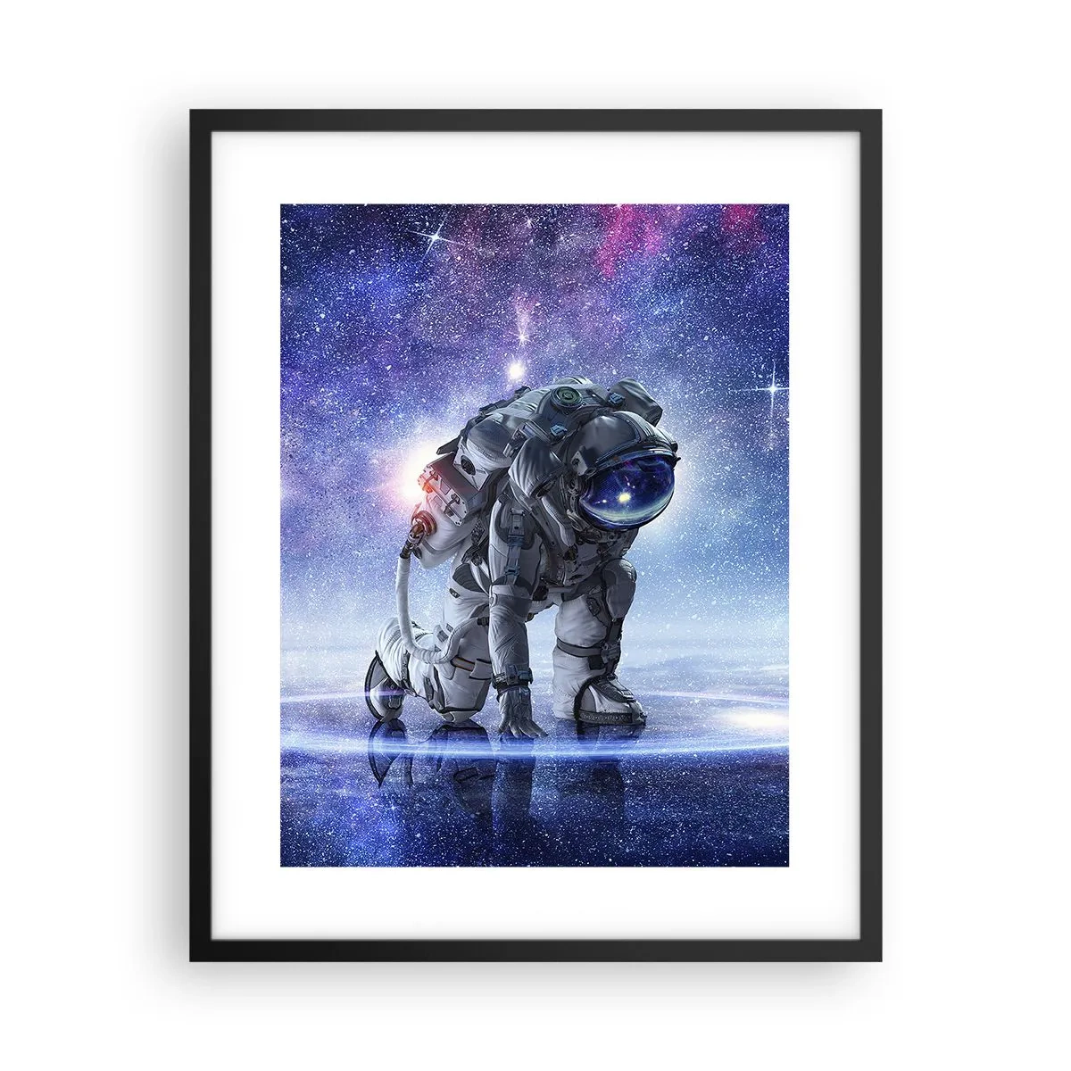Affiche dans un cadre noir - Poster - Le ciel étoilé au dessus de moi - 40x50 cm