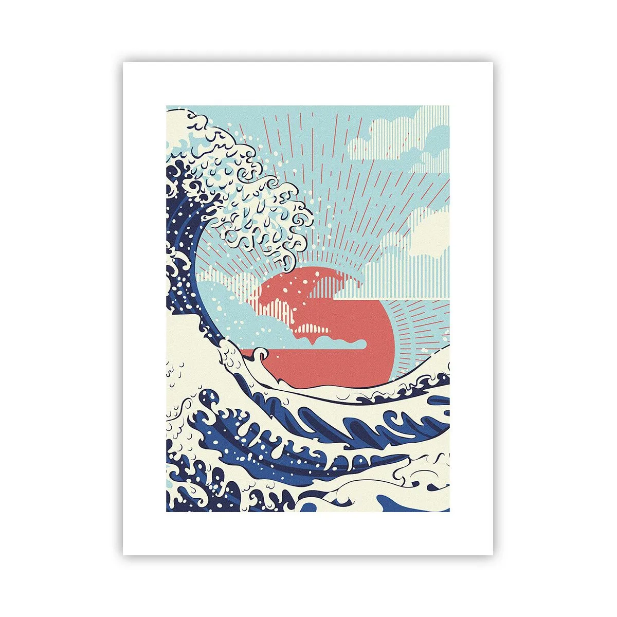 Affiche - Poster - D'une inspiration japonnaise - 30x40 cm