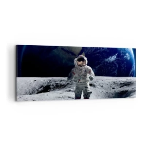 Impression sur toile - Image sur toile - Salutations de la lune - 100x40 cm