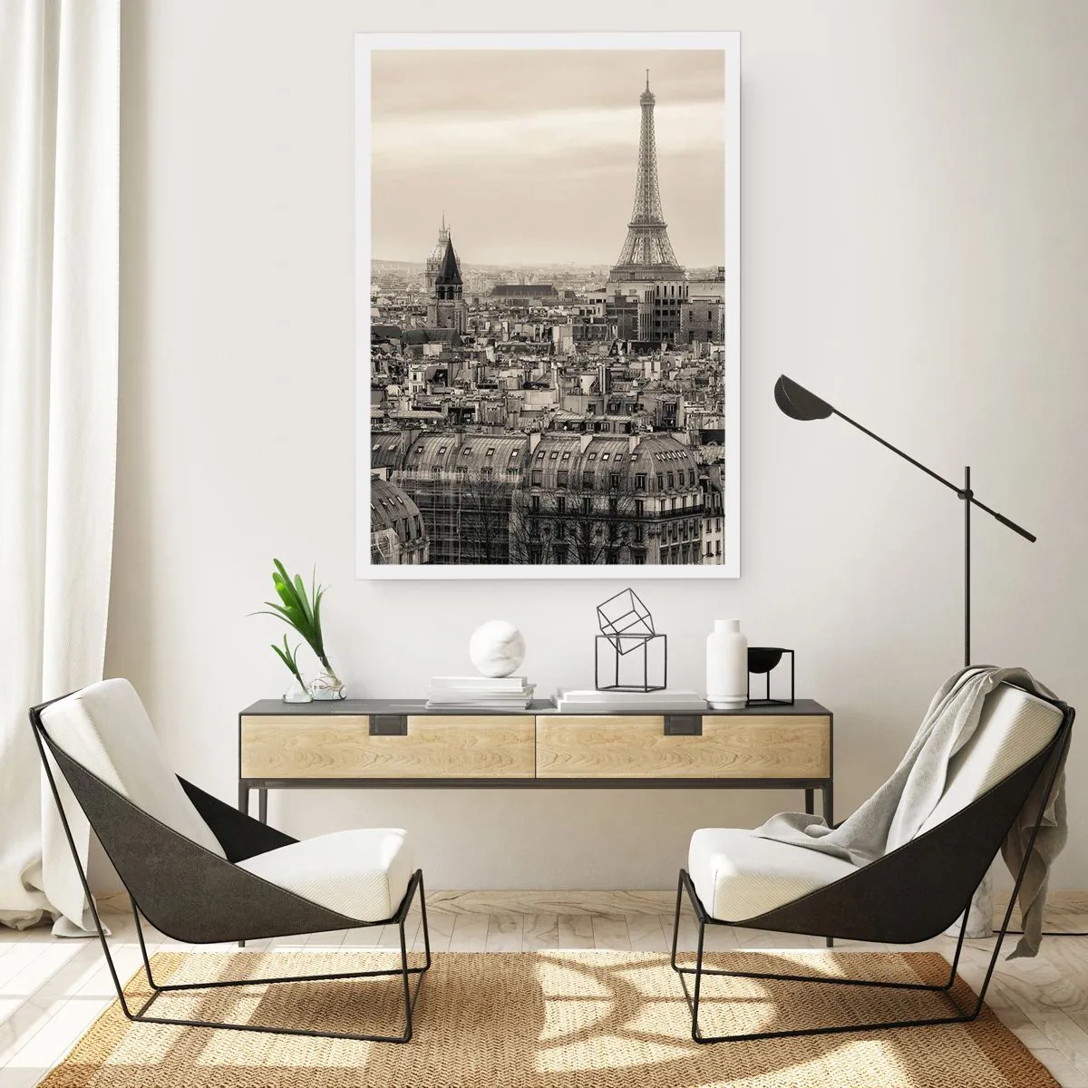Affiche - Poster - Sur les toits de Paris - 30x40 cm