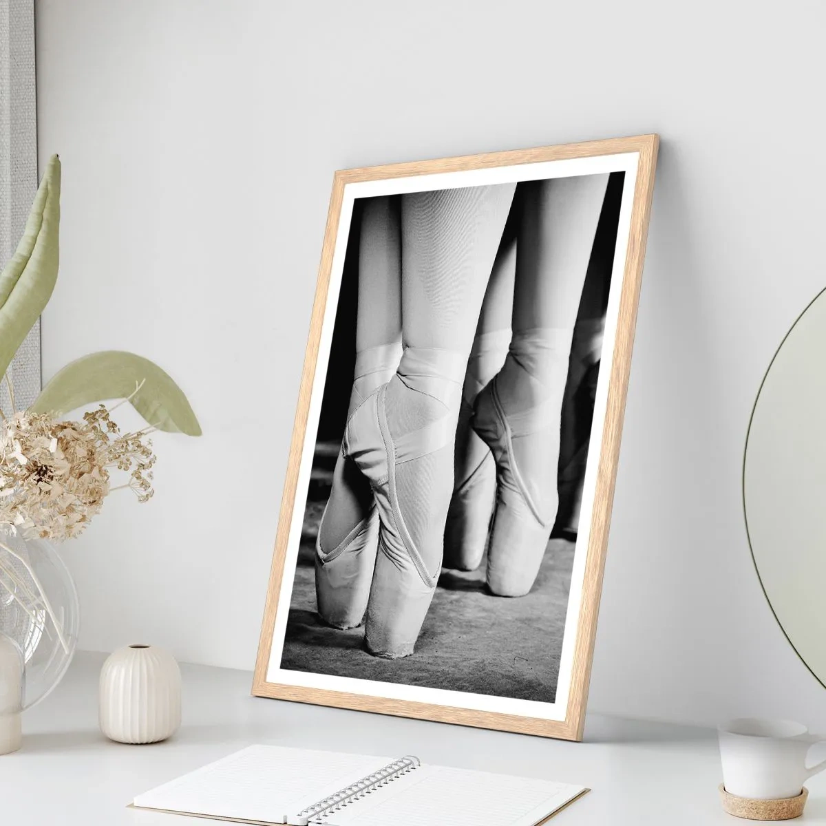 Affiche dans un chêne clair - Poster - Ensemble, simple - 70x100 cm