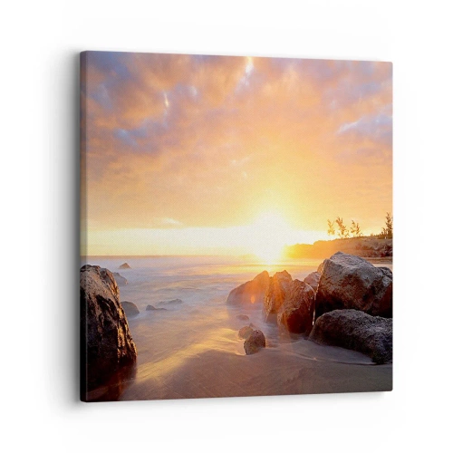 Impression sur toile - Image sur toile - Brise lumineuse du soir - 30x30 cm