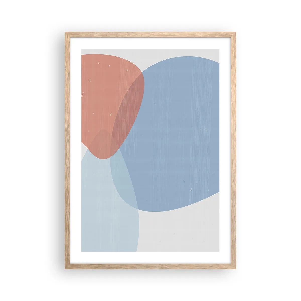 Affiche dans un chêne clair - Poster - Relations pastel - 50x70 cm