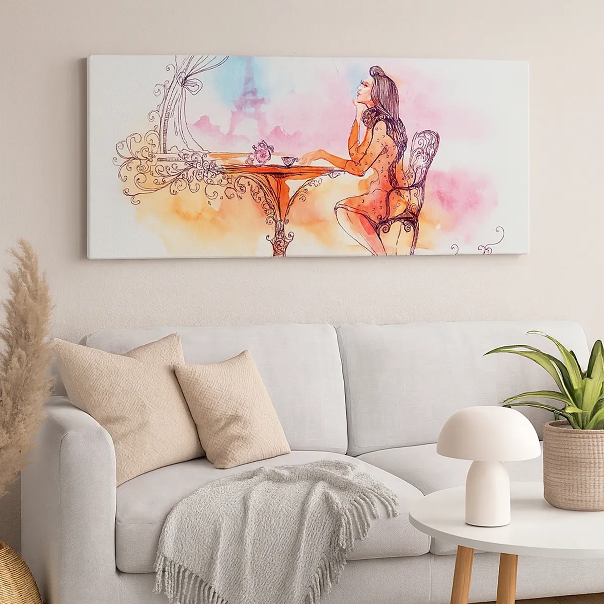 Impression sur toile - Image sur toile - Le chic parisien - 30x30 cm