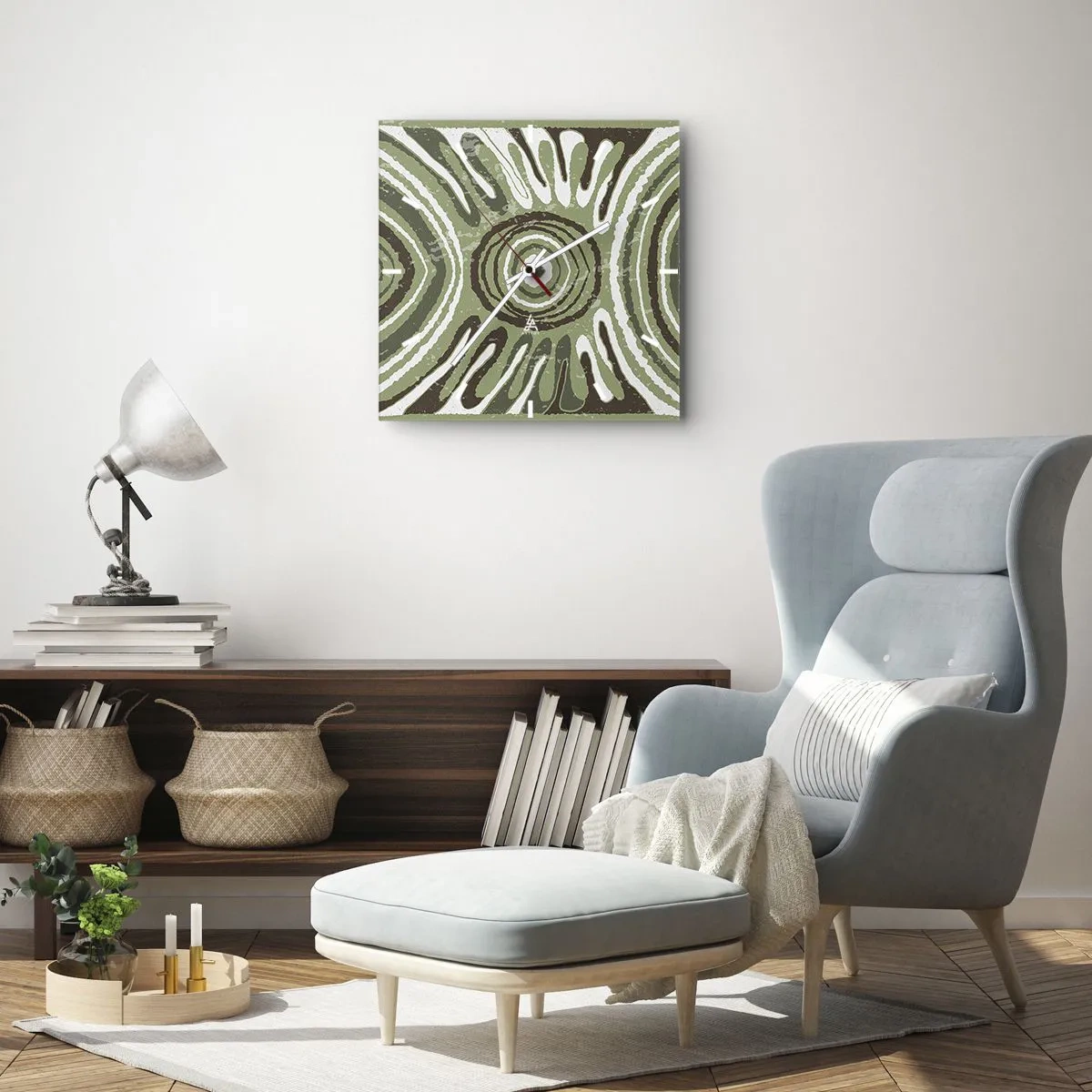 Horloge murale - Pendule murale - Une explosion d'émotions - 40x40 cm