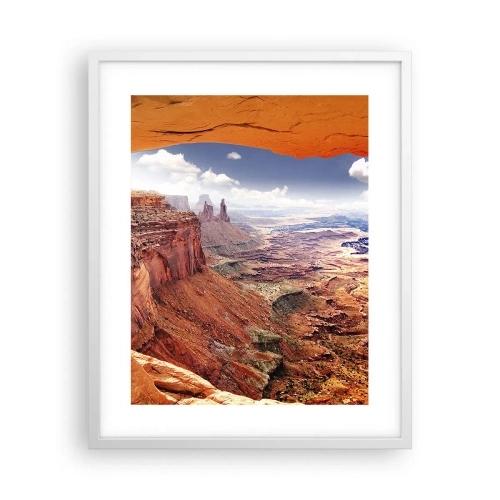 Affiche dans un cadre blanc - Poster - Sculpté par la nature elle-même - 40x50 cm