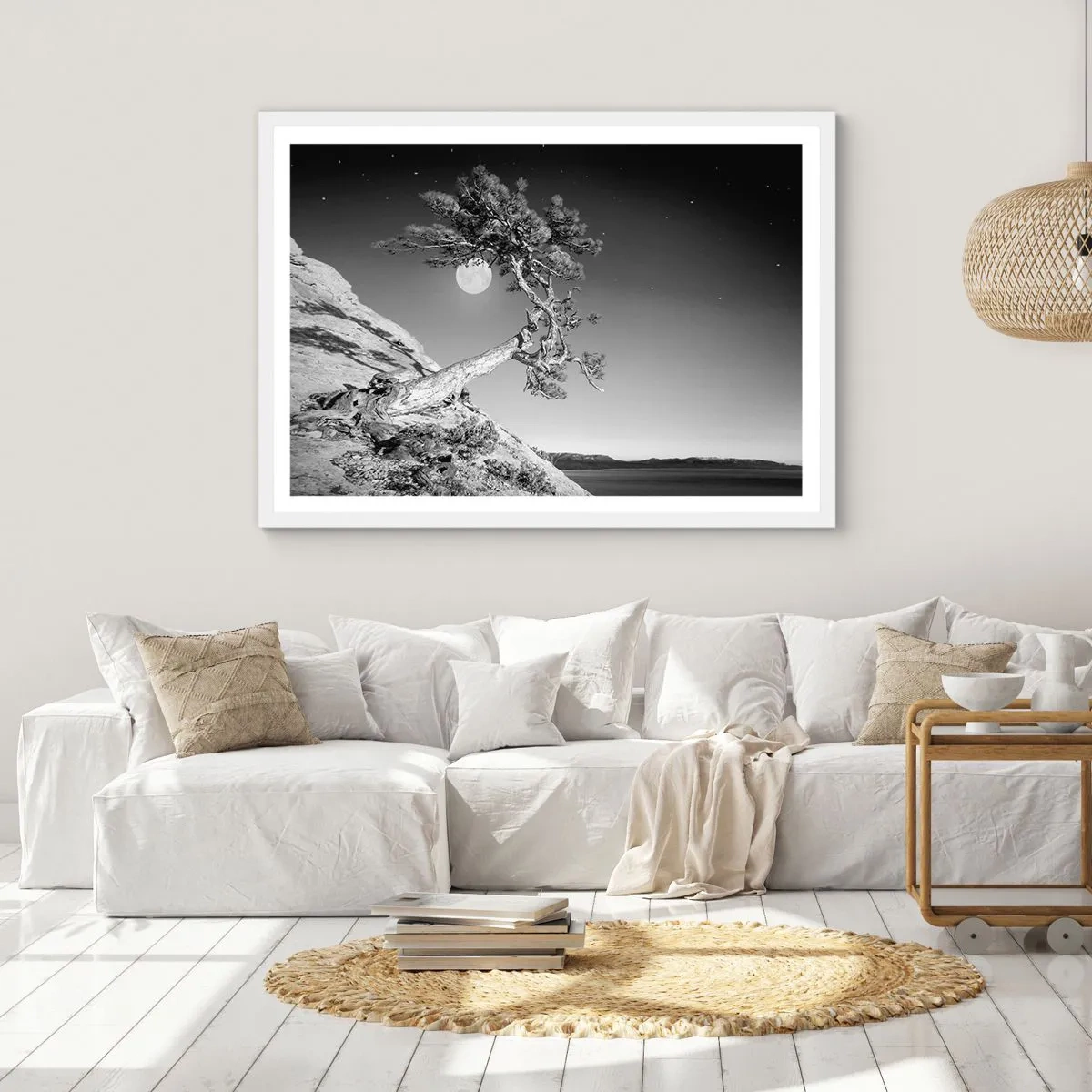 Affiche dans un cadre blanc - Poster - Un combattant vainqueur - 50x40 cm