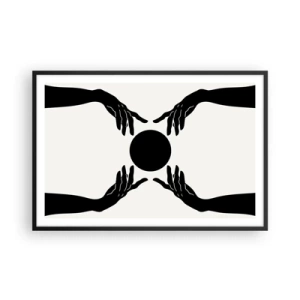 Affiche dans un cadre noir - Poster - Signe secret - 91x61 cm