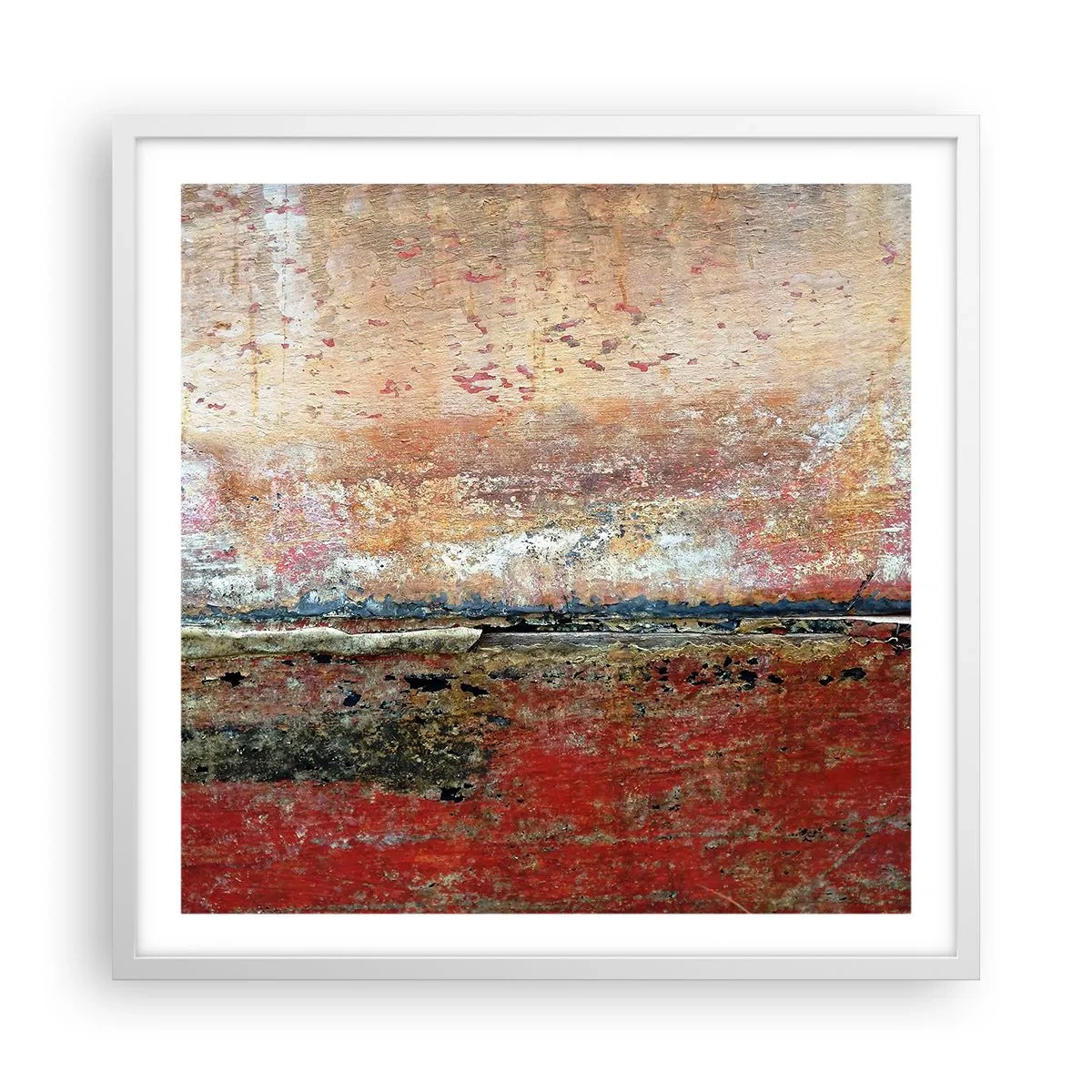 Affiche dans un cadre blanc - Poster - C'est peut-être la mer - 60x60 cm