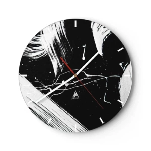 Horloge murale - Pendule murale - Briser les ténèbres - 40x40 cm