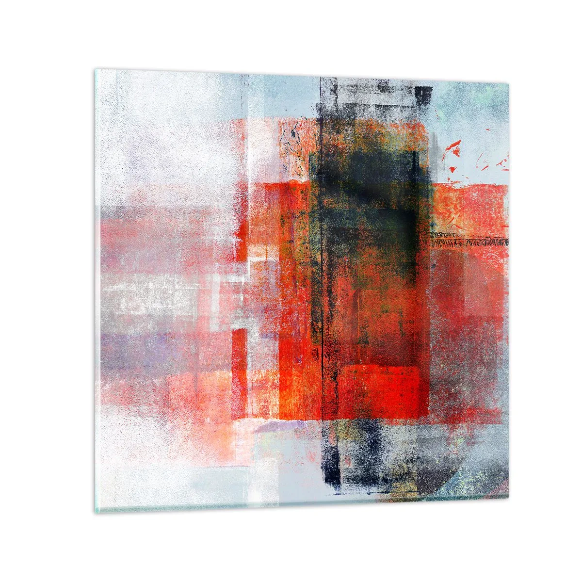 Impression sur verre - Image sur verre - Composition embrasée - 60x60 cm