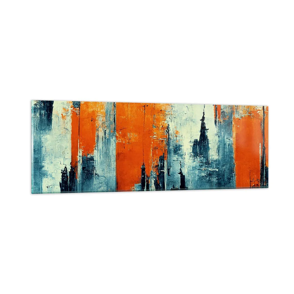 Impression sur verre - Image sur verre - Paysage moderne - 90x30 cm