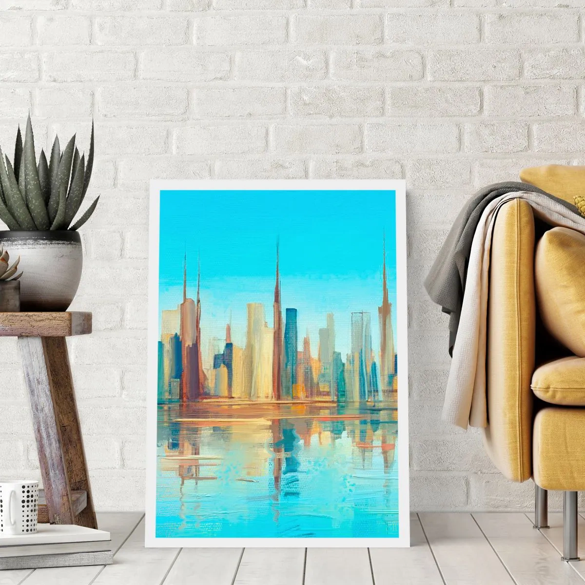 Affiche - Poster - Une métropole ensoleillée - 61x91 cm