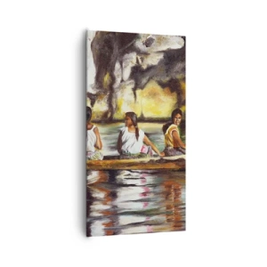 Impression sur toile - Image sur toile - Dans un paradis polynésien - 65x120 cm