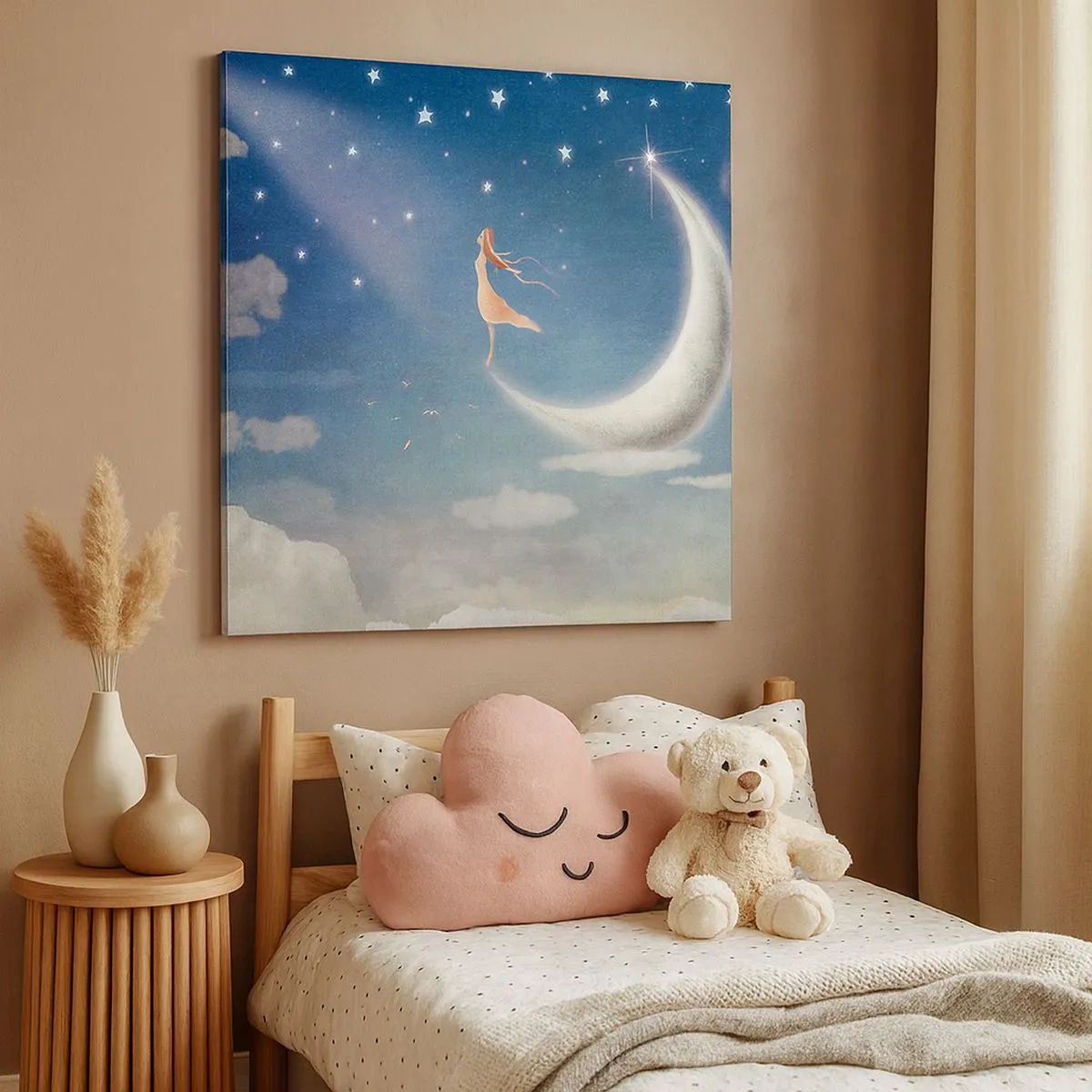 Impression sur toile - Image sur toile - Valise bleue - 30x30 cm