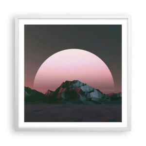 Affiche dans un cadre blanc - Poster - Dans une galaxie voisine - 60x60 cm