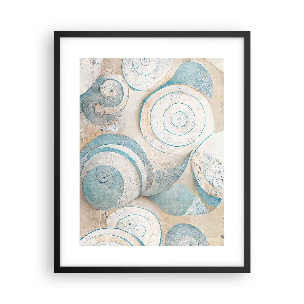 Affiche dans un cadre noir - Poster - Que cache la coque ? - 40x50 cm