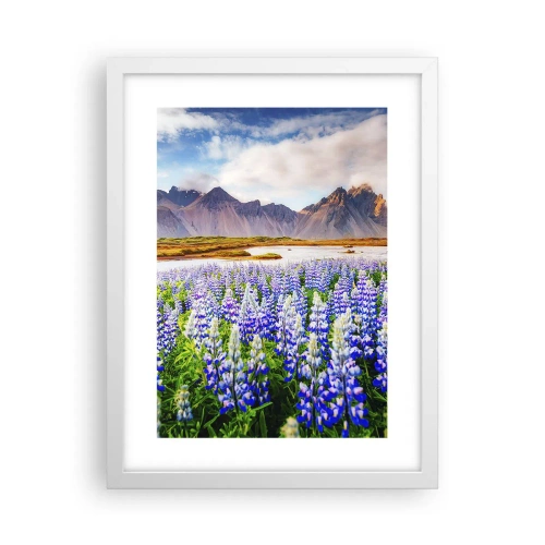 Affiche dans un cadre blanc - Poster - La force et l'austérité côtoient la douceur - 30x40 cm