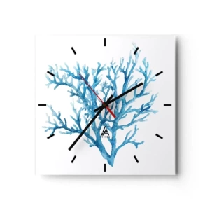 Horloge murale - Pendule murale - Filigrane nautique - 40x40 cm