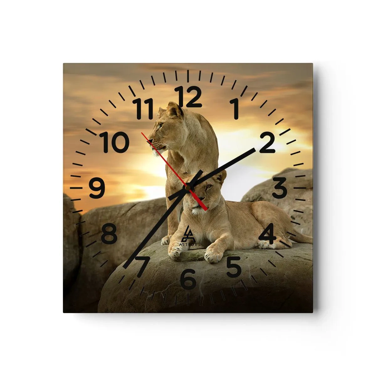 Horloge murale - Pendule murale - Majesté royale - 40x40 cm