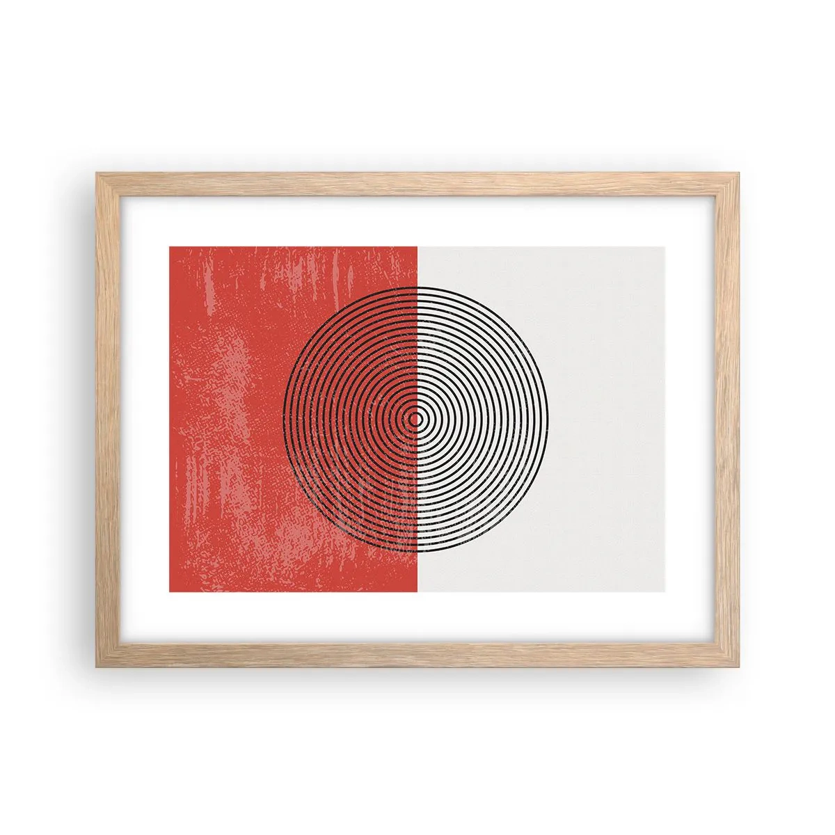 Affiche dans un chêne clair - Poster - Dans le mille - 40x30 cm